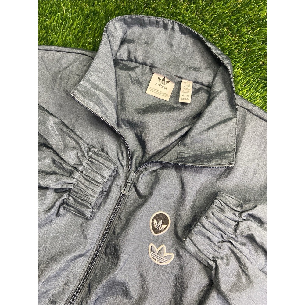 ADIDAS TREFOIL OVERSIZED WINDBREAKER - Womans Sz UK6 XS Baggy EUC